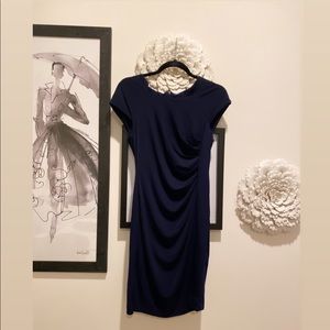 Dark Blue knee length dress